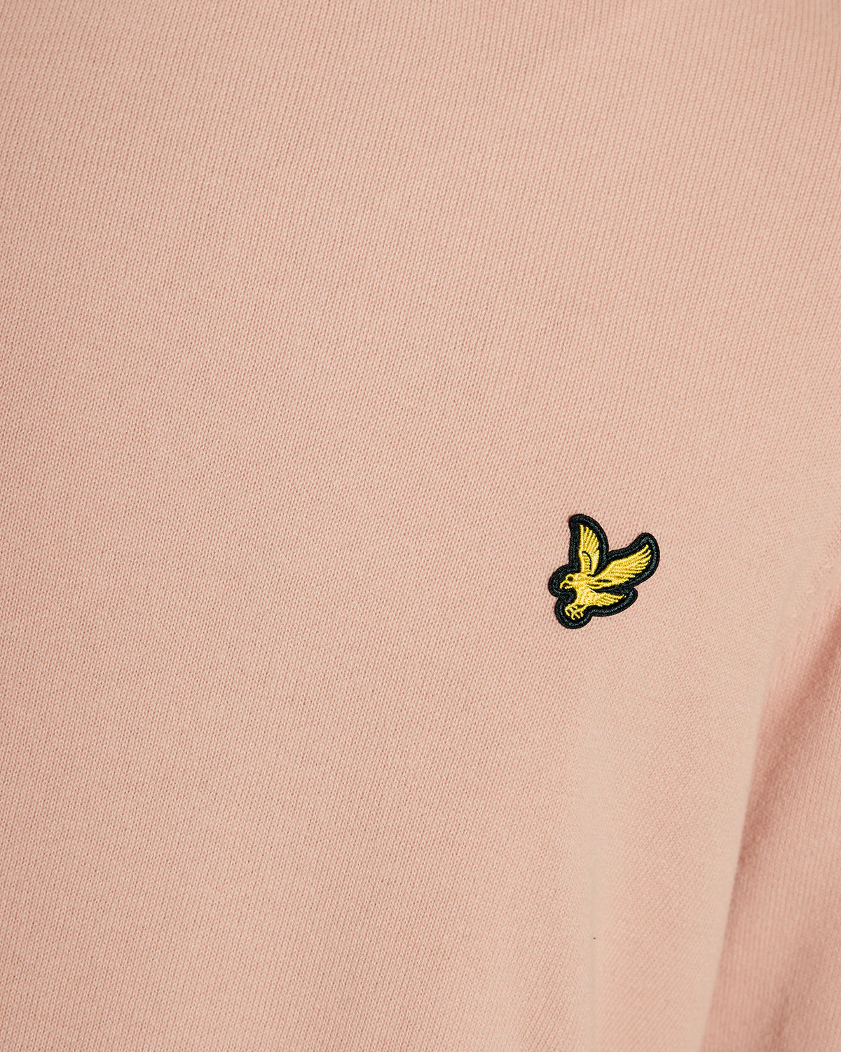 Lyle & Scott Cotton Crew Neck Mens Jumper - Y120 Pink Grapefruit