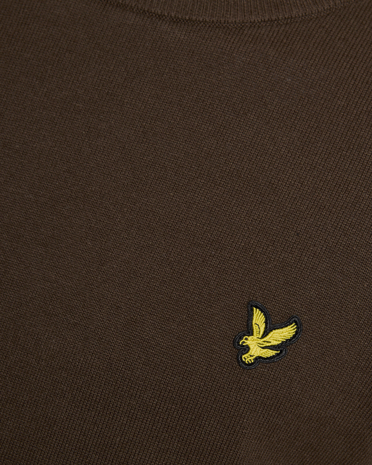 Lyle & Scott Cotton Crew Neck Mens Jumper - Y176 Ebony