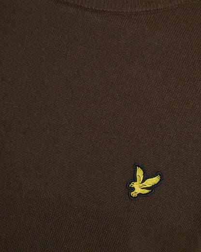 Lyle & Scott Cotton Crew Neck Mens Jumper - Y176 Ebony