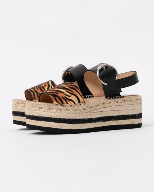 Kanna Pony Womens Flatform Sandals