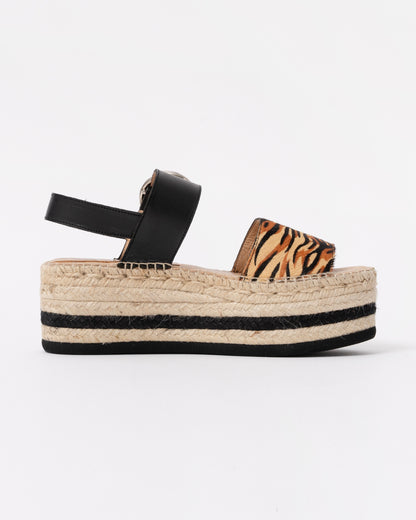 Kanna Pony Womens Flatform Sandals