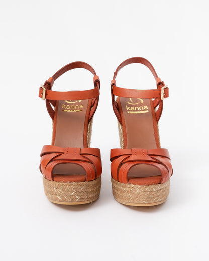 Kanna Sofia Lucido Womens Wedge Heel Espadrilles