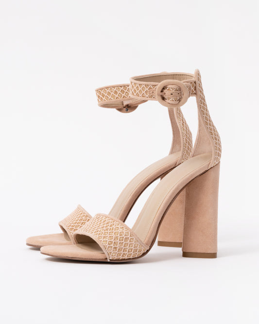 Kendall + Kylie Giselle Womens Suede Ankle Strap Heels