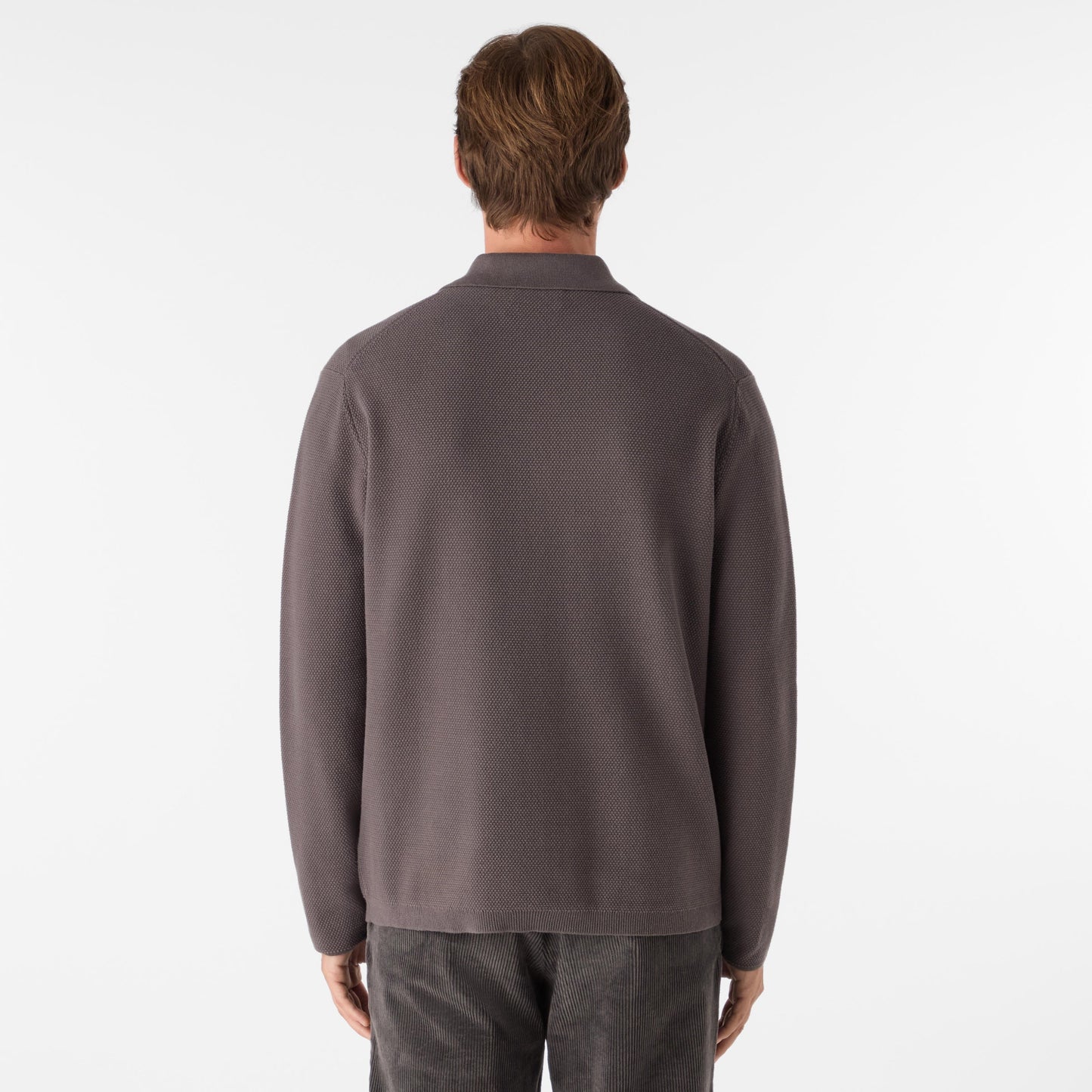 Oliver Sweeney Kingsbridge Mens Combed Cotton Overshirt - Mole