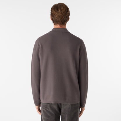 Oliver Sweeney Kingsbridge Mens Combed Cotton Overshirt - Mole