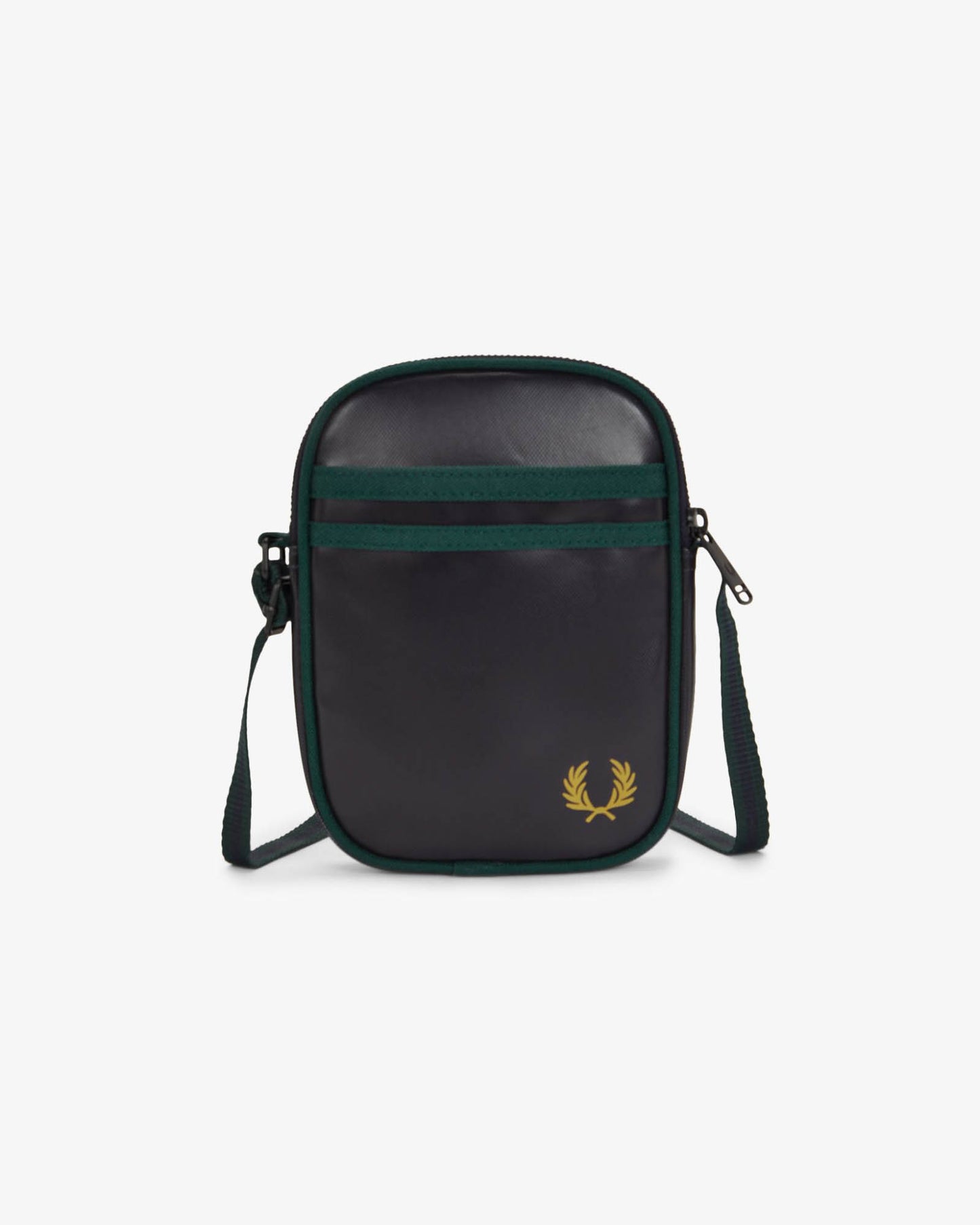 Fred Perry Classic Small Side Bag - Navy/Grassroots 83A | CHO | Designer Mens Bags