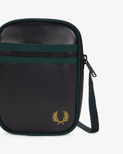 Fred Perry Classic Small Side Bag - Navy/Grassroots 83A | CHO | Designer Mens Bags