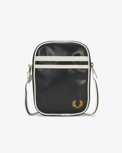 Fred Perry Classic Small Side Bag - Night Green/Ecru T11