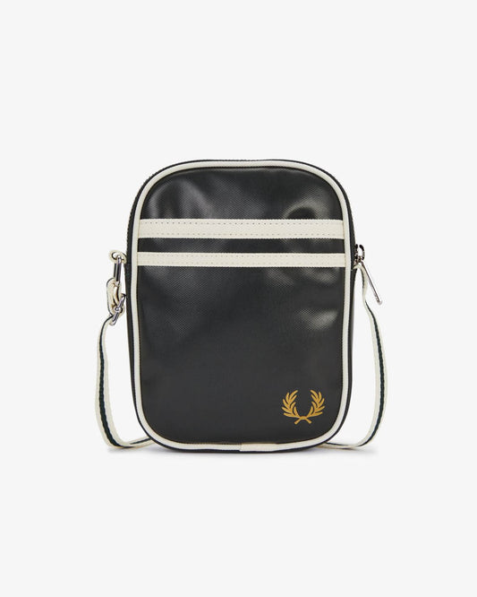 Fred Perry Classic Small Side Bag - Night Green/Ecru T11