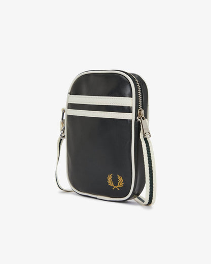 Fred Perry Classic Small Side Bag - Night Green/Ecru T11
