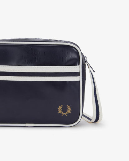 Fred Perry Classic Mini Shoulder Bag - Navy/Ecru 635 | CHO | Designer Unisex Shoulder Bags