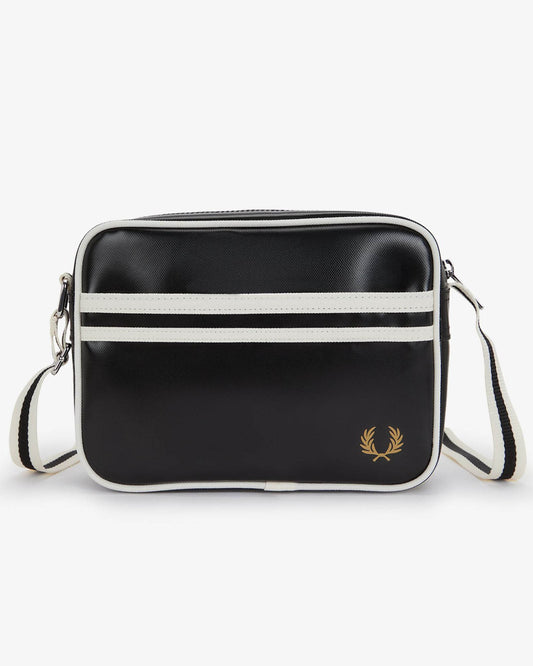 Fred Perry Classic Mini Shoulder Bag - Black/Ecru D57