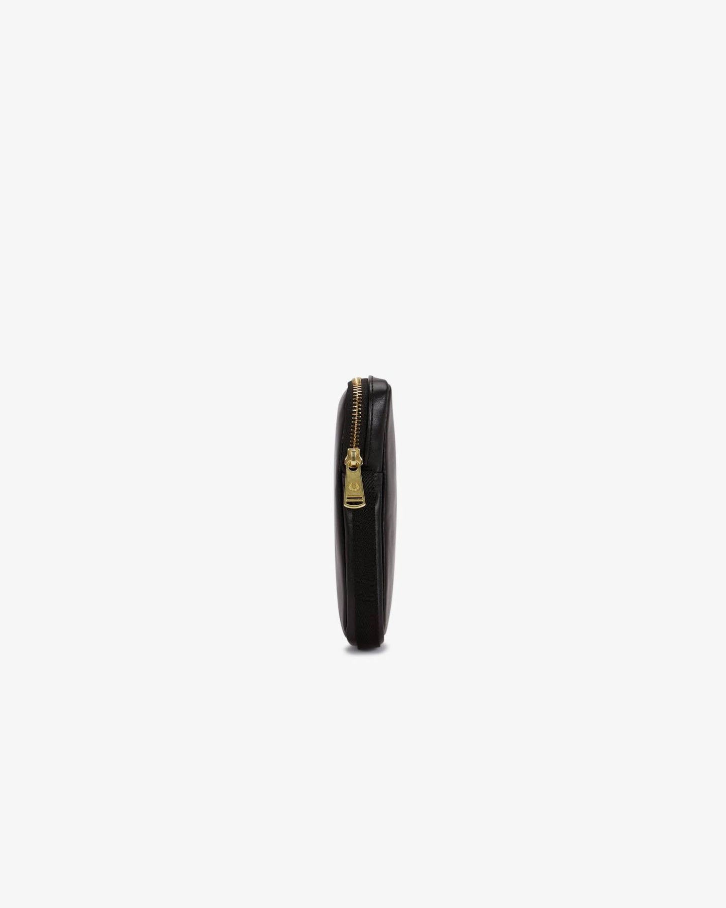 Fred Perry Mens Smooth Leather Small Side Bag - Black 102 | CHO | Designer Mens Bags