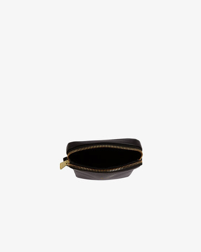 Fred Perry Mens Smooth Leather Small Side Bag - Black 102 | CHO | Designer Mens Bags