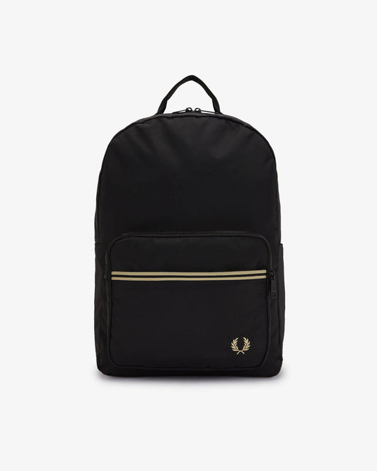 Fred Perry Mens Tipped Tape Backpack - Black 102
