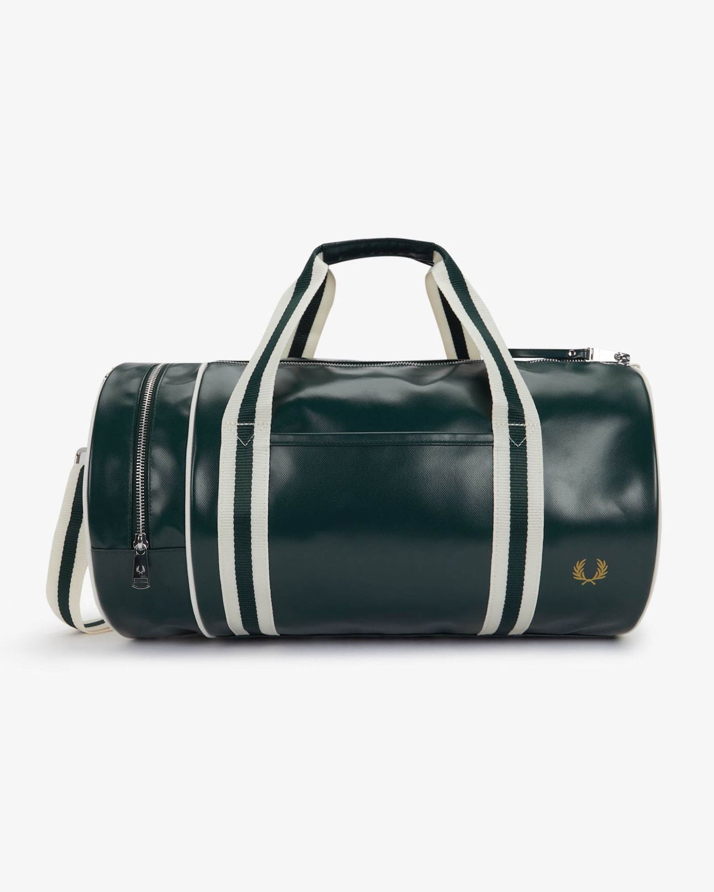 Fred Perry Recycled Polyester Classic Barrel Bag - Grassroots /Ecru 81A
