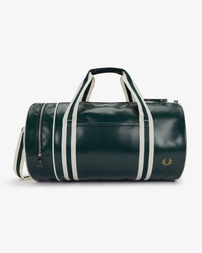Fred Perry Recycled Polyester Classic Barrel Bag - Grassroots /Ecru 81A