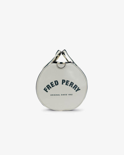 Fred Perry Recycled Polyester Classic Barrel Bag - Grassroots /Ecru 81A