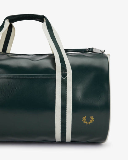 Fred Perry Recycled Polyester Classic Barrel Bag - Grassroots /Ecru 81A