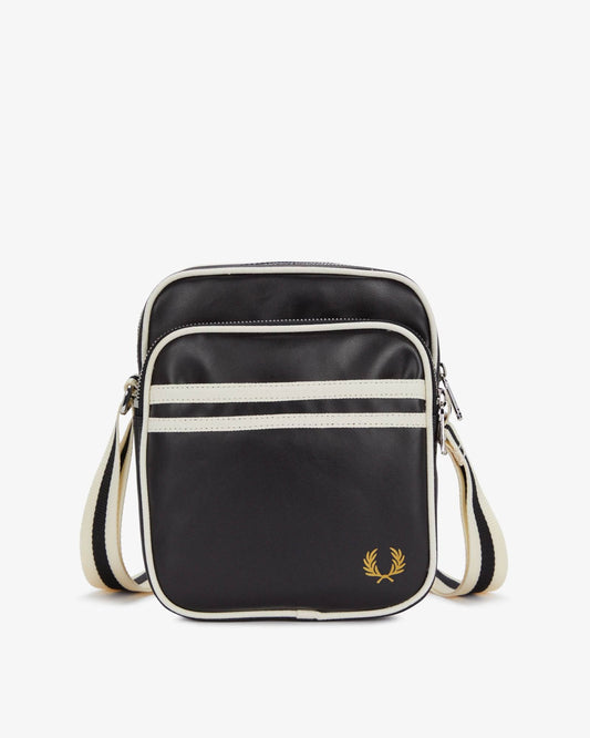 Fred Perry Classic Side Bag - Black/Ecru D57
