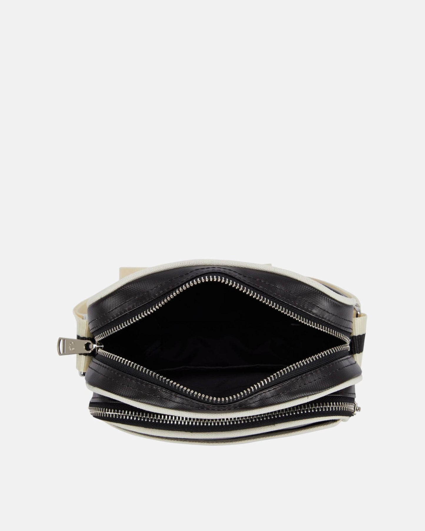 Fred Perry Classic Side Bag - Black/Ecru D57 | CHO | Designer Mens Shoulder Bags