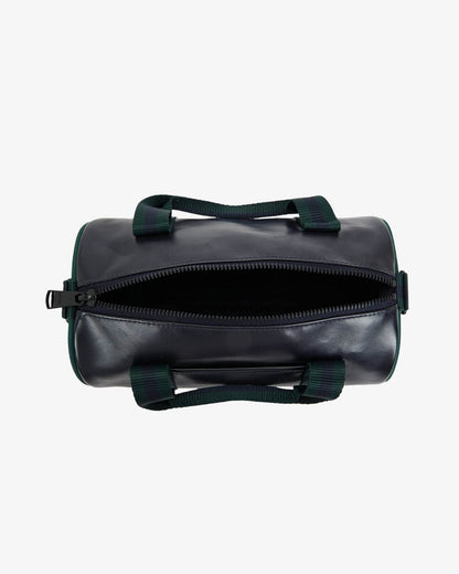 Fred Perry Classic Mini Barrel Bag - Navy/Grassroots 83A | CHO | Designer Mens Bags