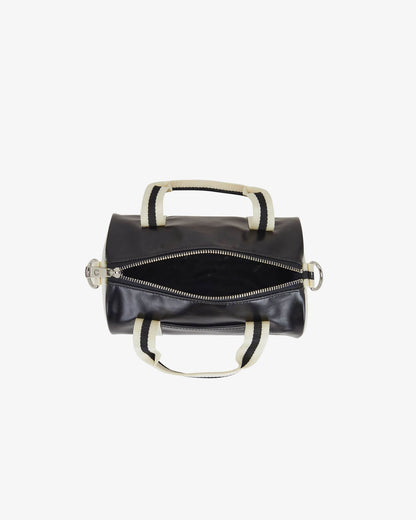 Fred Perry Classic Mini Barrel Bag - Black/Ecru D57 | CHO | Designer Mens Bags