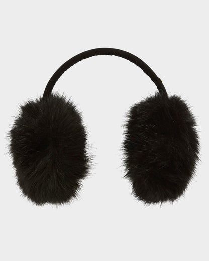 Barbour International Cyrus Womens Faux Fur Earmuffs - Black | CHO | Designer Womens Earmuffs