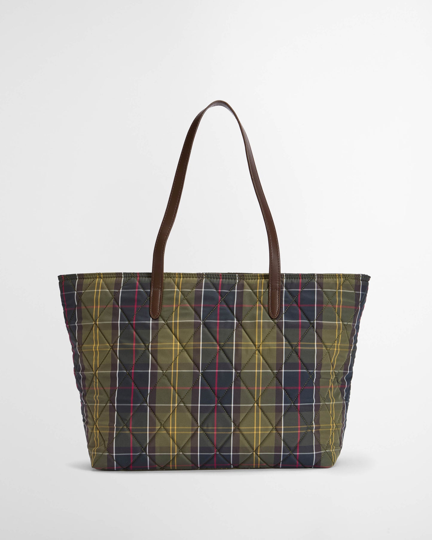 Barbour Wetherham Quilted Womens Tartan Tote - Classic Tartan | CHO | Designer Womens Tote Bags