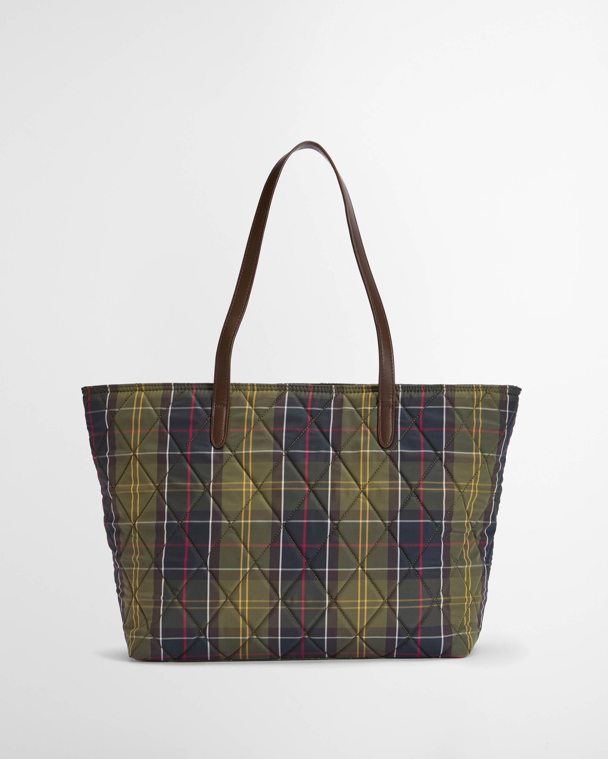 Barbour Wetherham Quilted Womens Tartan Tote - Classic Tartan | CHO | Designer Womens Tote Bags