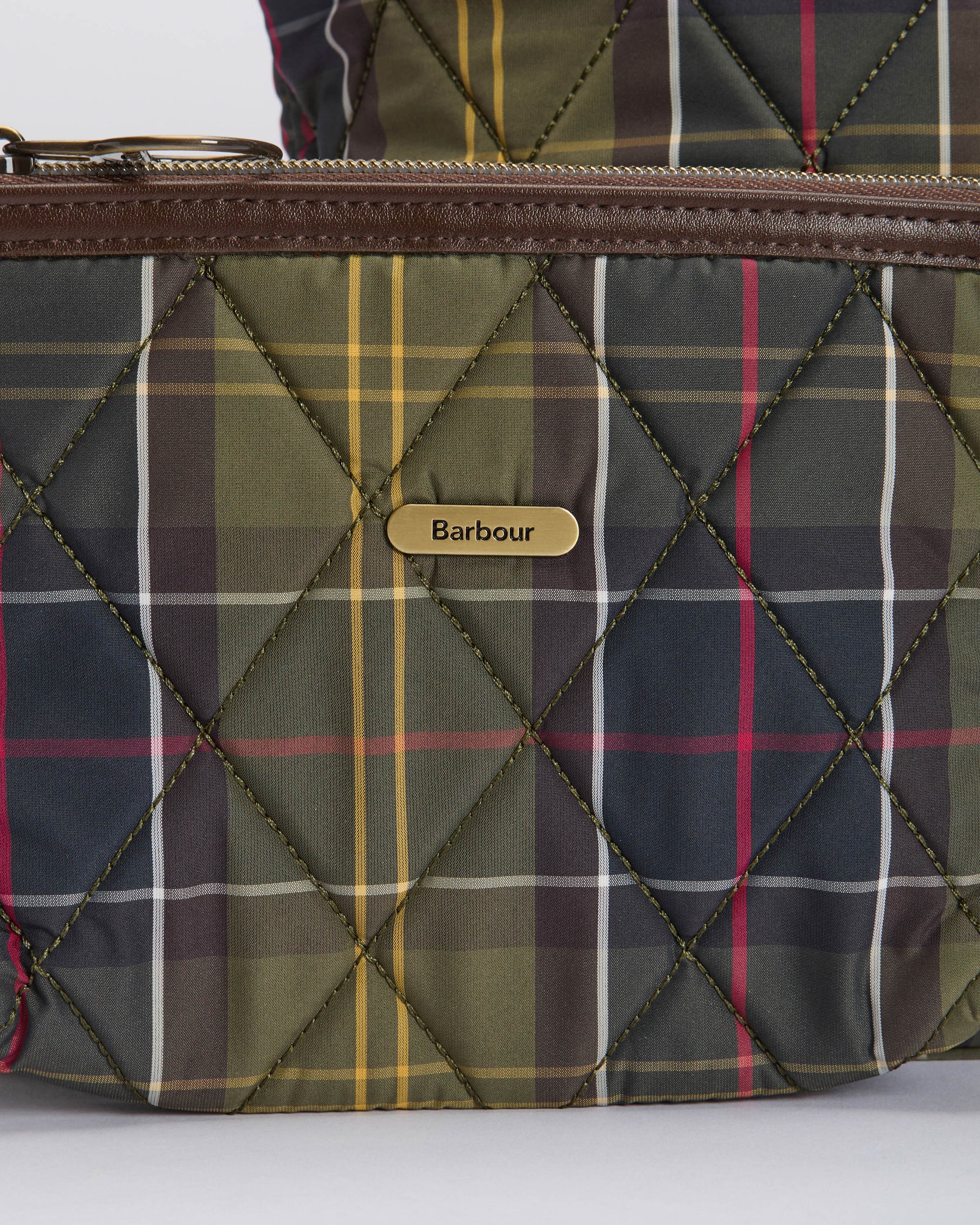 Barbour Wetherham Quilted Womens Tartan Tote - Classic Tartan | CHO | Designer Womens Tote Bags