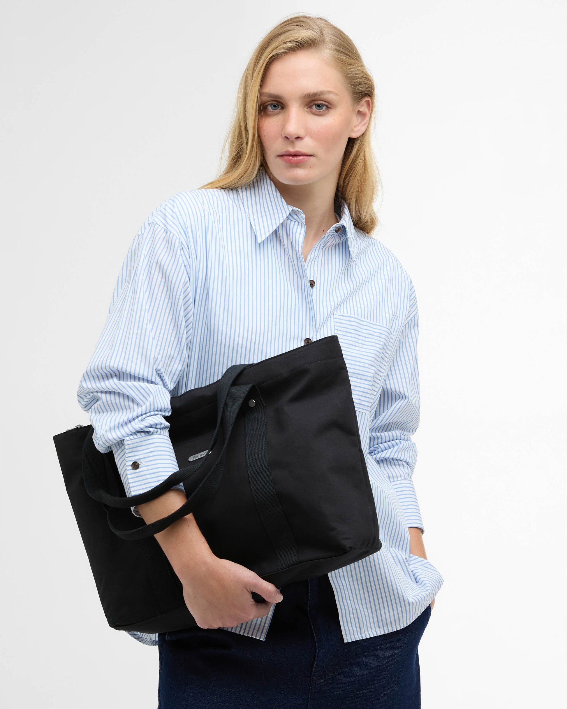Barbour Olivia Womens Tote Bag - Black | CHO | Designer Womens Bags