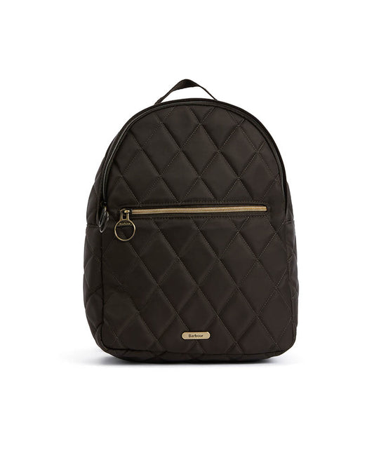 Barbour Quilted Womens Backpack - Dark Olive
