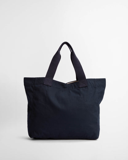 Barbour Logo Beach Bag - Navy/Stone | CHO | Designer Womens Bags