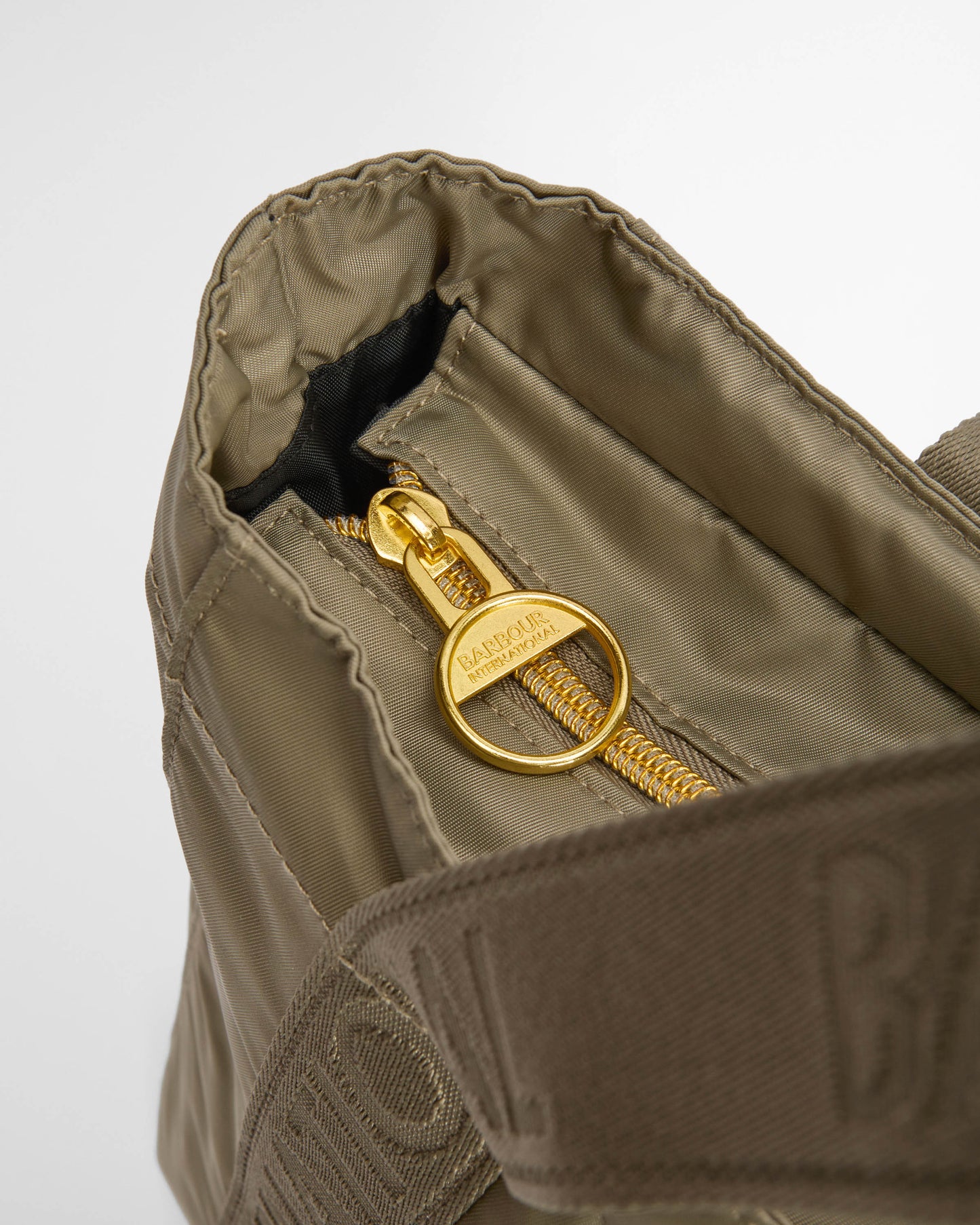 Barbour International Qualify Womens Tote Bag - Dusky Khaki | CHO | Designer Womens Bags
