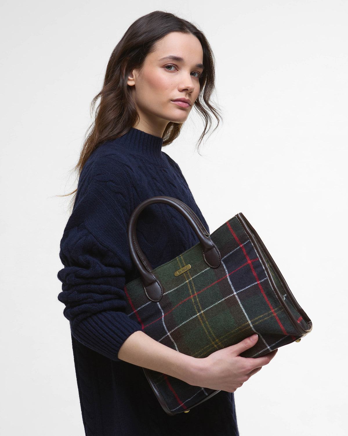 Barbour Barrhill Womens Tartan Tote Bag - Classic Tartan