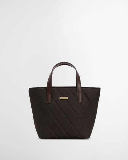 Barbour Womens Mini Quilted Tote Bag - Olive