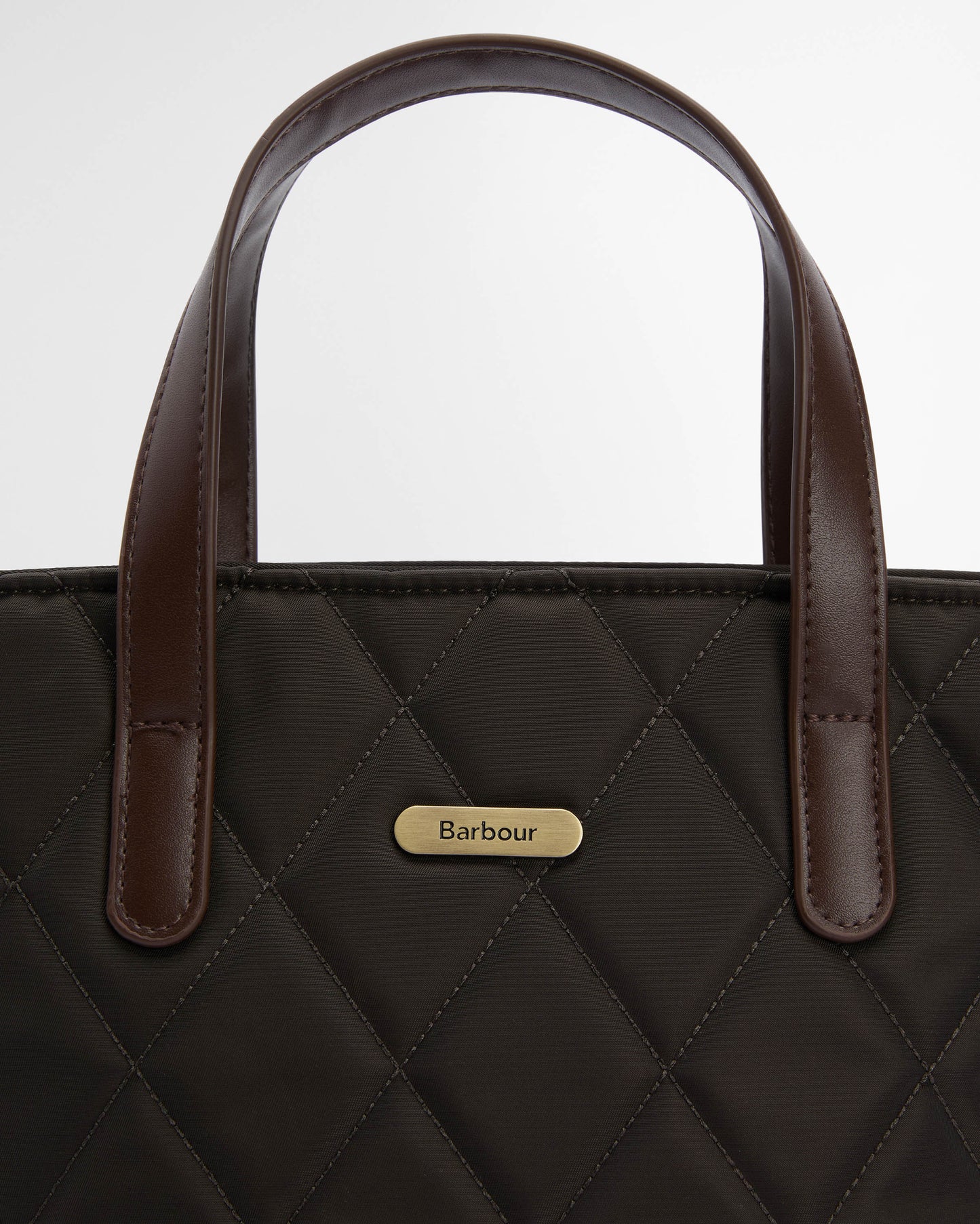 Barbour Womens Mini Quilted Tote Bag - Olive