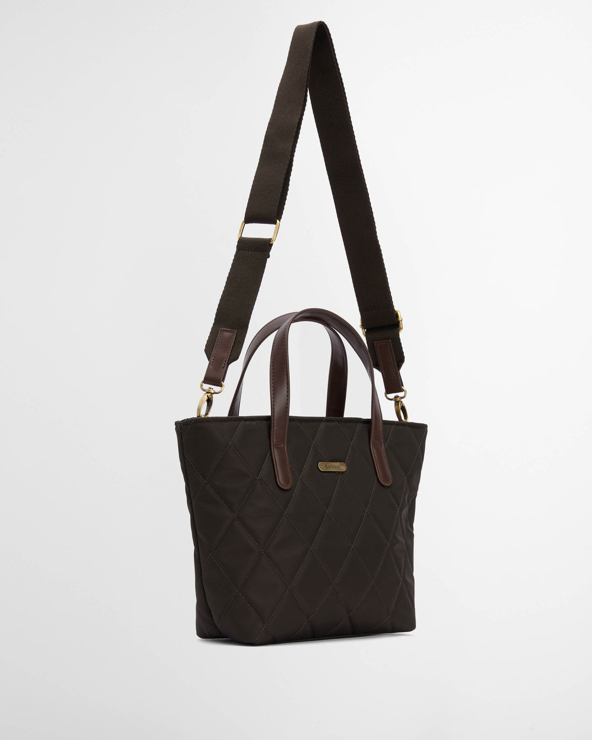 Barbour Womens Mini Quilted Tote Bag - Olive