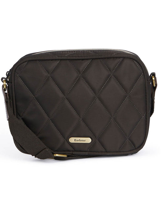 Barbour Womens Quilted Crossbody Bag - Olive
