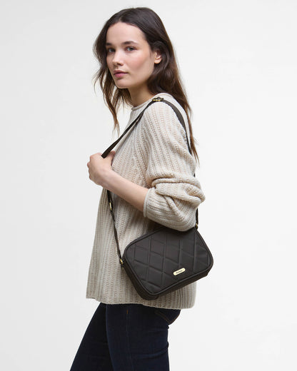 Barbour Womens Quilted Crossbody Bag - Olive