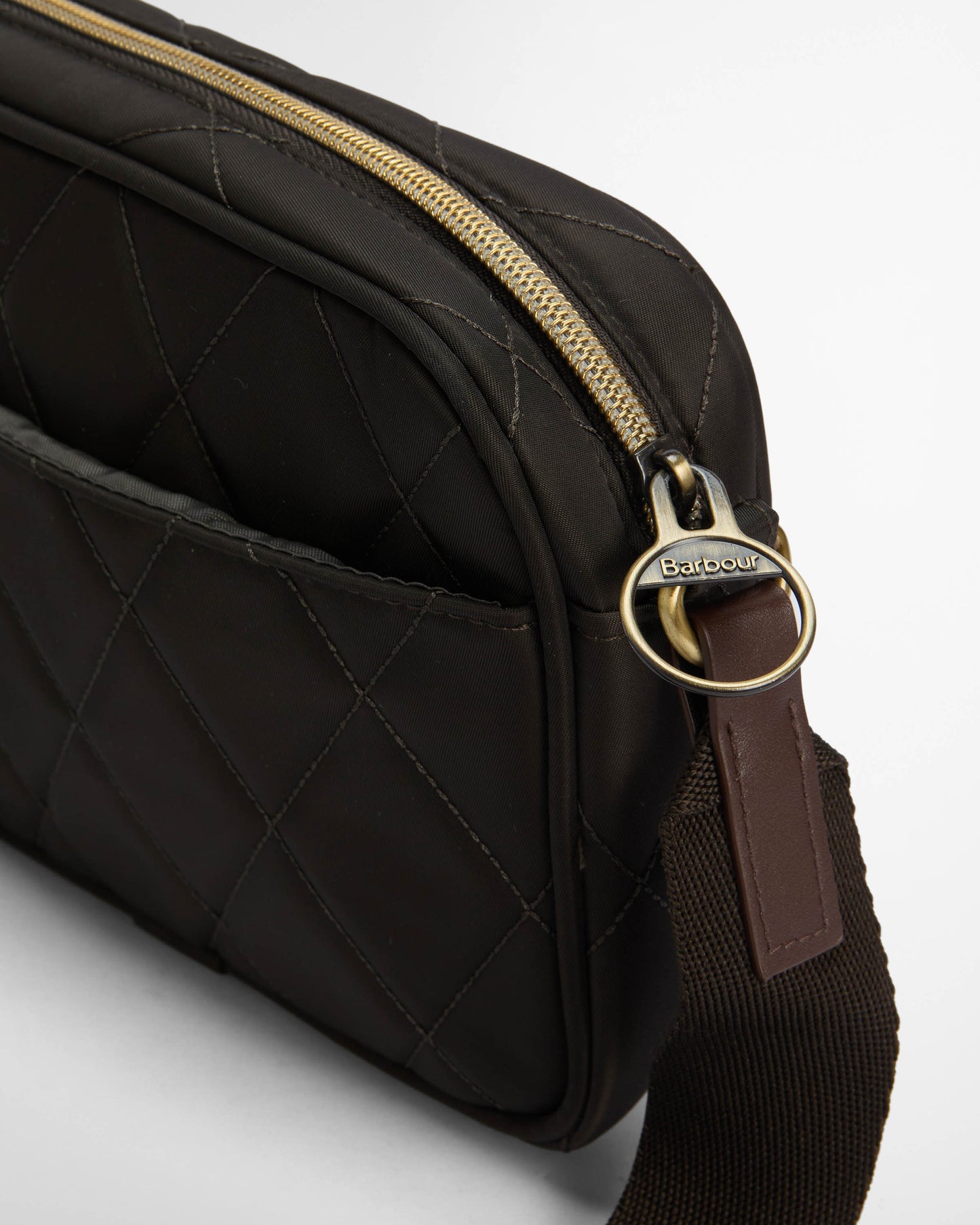 Barbour Womens Quilted Crossbody Bag - Olive