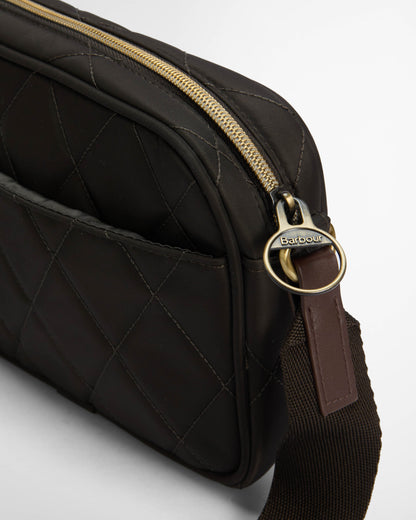 Barbour Womens Quilted Crossbody Bag - Olive