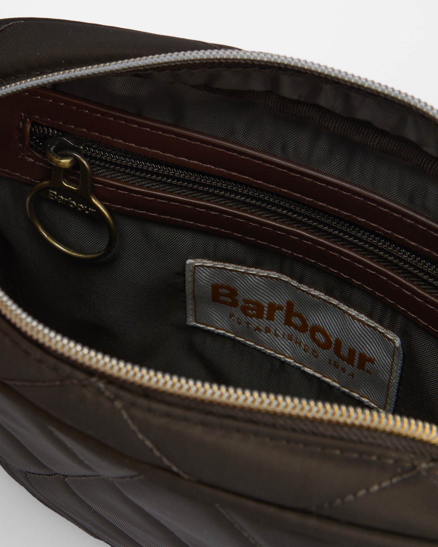 Barbour Womens Quilted Crossbody Bag - Olive