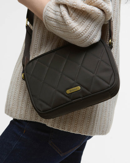 Barbour Womens Quilted Crossbody Bag - Olive