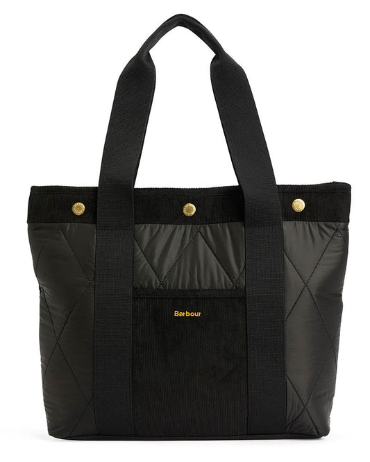 Barbour Healy Womens Tote Bag - Black/Ancient