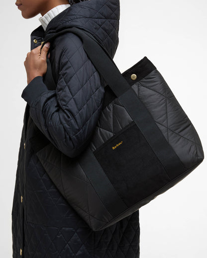 Barbour Healy Womens Tote Bag - Black/Ancient - CHO - Designer Womens Shopper Bags