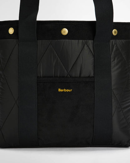 Barbour Healy Womens Tote Bag - Black/Ancient - CHO - Designer Womens Shopper Bags