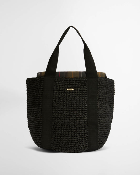 Barbour Lily Womens Beach Tote - Black | CHO | Designer Womens Bags