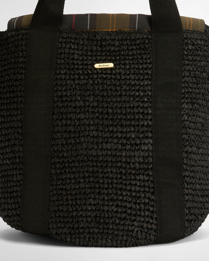 Barbour Lily Womens Beach Tote - Black | CHO | Designer Womens Bags